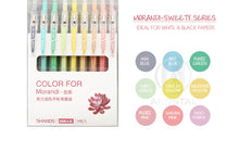 Load image into Gallery viewer, Morandi Pastel Colors Retractable Gen Pen Set (9 Colors) - Original Kawaii Pen