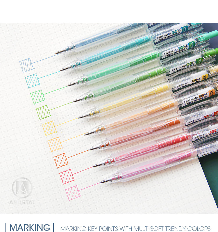 Morandi Gel Color Pen 9 Colors