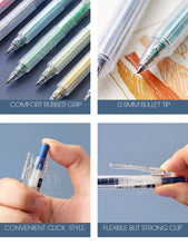Load image into Gallery viewer, Morandi Pastel Colors Retractable Gen Pen Set (9 Colors) - Original Kawaii Pen