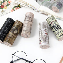 Load image into Gallery viewer, Vintage Wide Washi Tape (12 Designs)