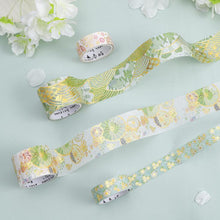 Load image into Gallery viewer, Let's Dream Together Gold Foiled Washi Tape Set - Original Kawaii Pen