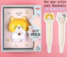 Load image into Gallery viewer, Signature Leather 3D Kawaii Animal Notebook Set - Original Kawaii Pen
