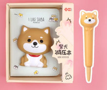 Load image into Gallery viewer, Signature Leather 3D Kawaii Animal Notebook Set - Original Kawaii Pen
