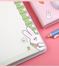 Load image into Gallery viewer, Signature Leather 3D Kawaii Animal Notebook Set - Original Kawaii Pen