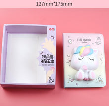 Load image into Gallery viewer, Signature Leather 3D Kawaii Animal Notebook Set - Original Kawaii Pen