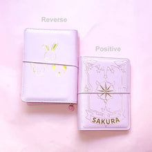 Load image into Gallery viewer, Pink Sakura Leather Notebook Planner (A6)