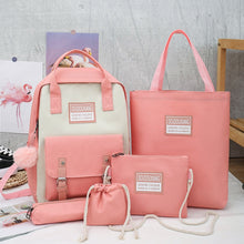 Load image into Gallery viewer, Kawaii Canvas Backpack Set