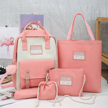 Load image into Gallery viewer, Kawaii Canvas Backpack Set
