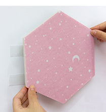 Load image into Gallery viewer, 3D Hexagon Moon & Star Message Board Set (7pcs) - Original Kawaii Pen