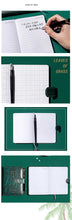 Load image into Gallery viewer, Leaves of Green Leather Notebook Planner