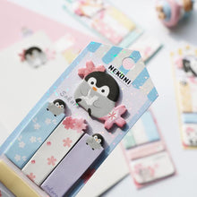 Load image into Gallery viewer, Nekoni Sakura & Animals Sticky Note Set - Original Kawaii Pen