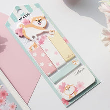 Load image into Gallery viewer, Nekoni Sakura & Animals Sticky Note Set - Original Kawaii Pen