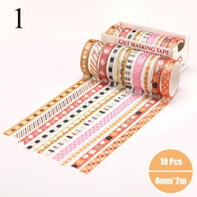 Load image into Gallery viewer, Exclusive Gold Foiled Washi Tape Set - (6 Designs)