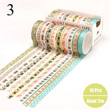 Load image into Gallery viewer, Exclusive Gold Foiled Washi Tape Set - (6 Designs)