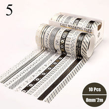 Load image into Gallery viewer, Exclusive Gold Foiled Washi Tape Set - (6 Designs)