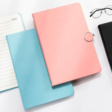 Load image into Gallery viewer, Magnetic Lock Leather Notebook (A5)