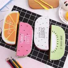 Load image into Gallery viewer, Sliced Fruits Leather Pencil Case