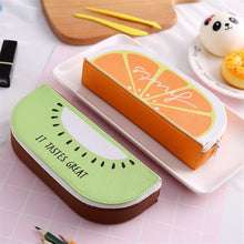 Load image into Gallery viewer, Sliced Fruits Leather Pencil Case