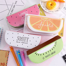 Load image into Gallery viewer, Sliced Fruits Leather Pencil Case