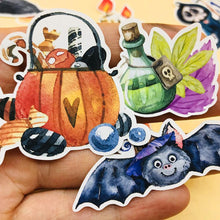 Load image into Gallery viewer, Halloween Watercolor Stickers 🎃