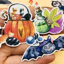 Load image into Gallery viewer, Halloween Watercolor Stickers 🎃