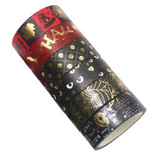 Load image into Gallery viewer, Premium Gold Foiled Halloween Washi Tape Set 🎃