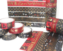 Load image into Gallery viewer, Premium Gold Foiled Halloween Washi Tape Set 🎃