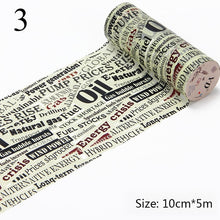 Load image into Gallery viewer, Vintage Wide Washi Tape (12 Designs)