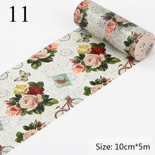 Load image into Gallery viewer, Vintage Wide Washi Tape (12 Designs)