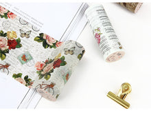 Load image into Gallery viewer, Vintage Wide Washi Tape (12 Designs)