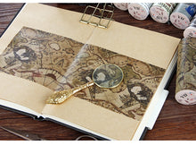 Load image into Gallery viewer, Vintage Wide Washi Tape (12 Designs)