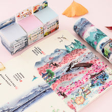 Load image into Gallery viewer, Japanese Landscape Floral Washi Tape (7 Designs)