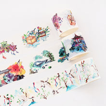 Load image into Gallery viewer, Japanese Landscape Floral Washi Tape (7 Designs)