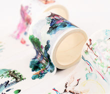 Load image into Gallery viewer, Japanese Landscape Floral Washi Tape (7 Designs)