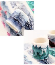 Load image into Gallery viewer, Japanese Landscape Floral Washi Tape (7 Designs)