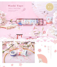Load image into Gallery viewer, Japanese Sakura Washi Tape Set