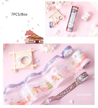 Load image into Gallery viewer, Japanese Sakura Washi Tape Set