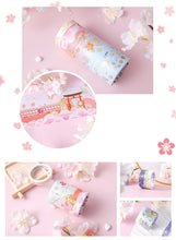 Load image into Gallery viewer, Japanese Sakura Washi Tape Set