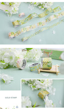 Load image into Gallery viewer, Let's Dream Together Gold Foiled Washi Tape Set - Original Kawaii Pen