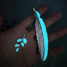 Load image into Gallery viewer, Feather Noctilucent Bookmark