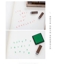 Load image into Gallery viewer, English Letters & Numbers Stamp Set (70 pcs)