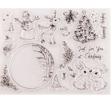 Load image into Gallery viewer, Clear Xmas Stamps