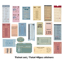 Load image into Gallery viewer, Vintage Style Gold Stickers