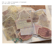 Load image into Gallery viewer, Vintage Style Gold Stickers