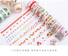 Load image into Gallery viewer, Japanese Washi Tape Mega Gift Set (100 Pcs) - Original Kawaii Pen
