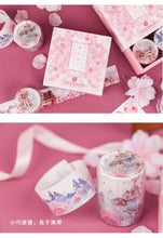 Load image into Gallery viewer, Cherry Blossom Washi Tape + Sticker Set