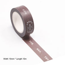 Load image into Gallery viewer, Monthly, Daily and Time Adhesive Tapes