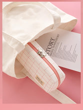 Load image into Gallery viewer, Large Capacity Plaid Pencil Cases (6 Colors)