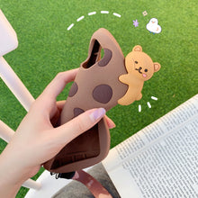 Load image into Gallery viewer, Original Kawaii 3D Chocolate Cookie Bear iPhone Case