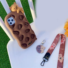 Load image into Gallery viewer, Original Kawaii 3D Chocolate Cookie Bear iPhone Case